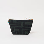 XLarge Convertible Pouch - Safari Kuba with Red Beaded Heart