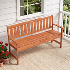 59" Outdoor Wood Garden Bench with Pull - Che Cose Belle