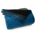 Highland Tweeds Reversible Double Cloth Throw - Sea/Green