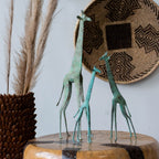 Tuareg Brass Giraffes Figurines