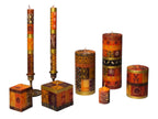 Safari Gold Painted Candles