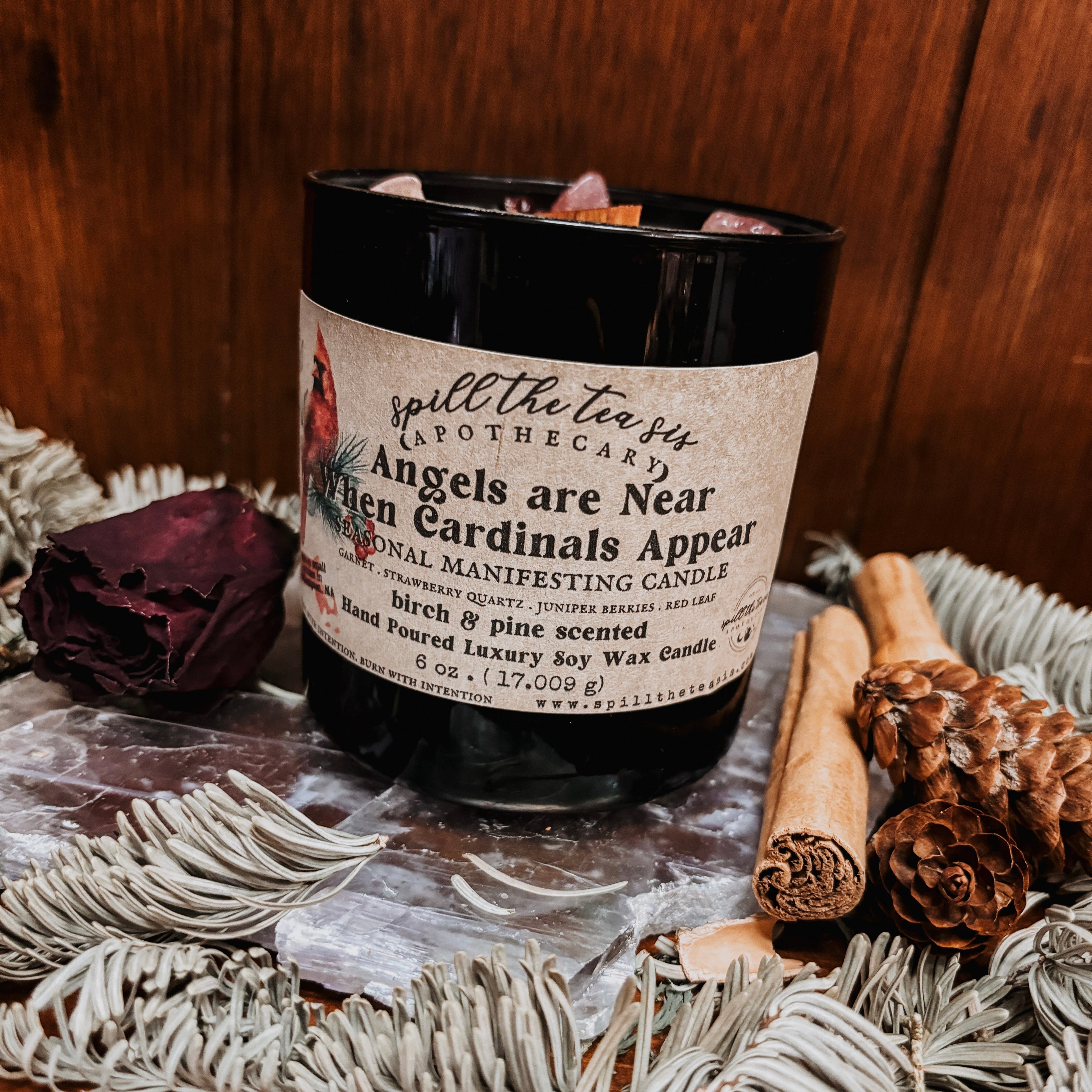 Angels Are Near When Cardinals Appear Candle | Memorial & Intention Candle