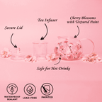 Painted Cherry Blossom Tea Pot