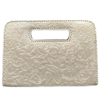 The Claire| Hand-Tooled Leather Statement Clutch