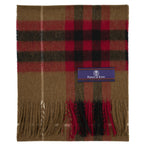 Prince of Scots Heritage Plaid Fringed Merino Wool Scarf (Cambridge Camel)