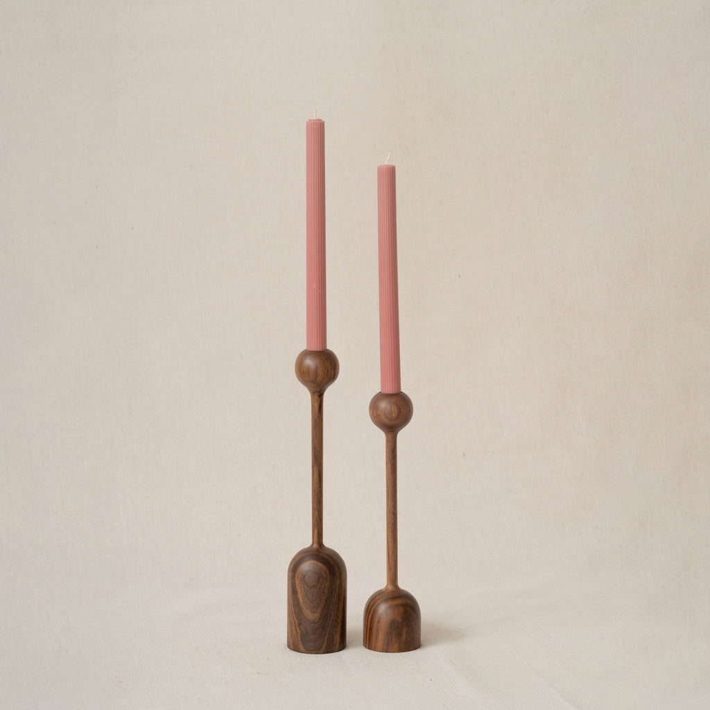 Tulip Candlestick Holder Pair