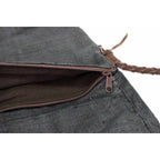 Hemp Diamond Cross-body Embroidered Fabric Purse - Thailand