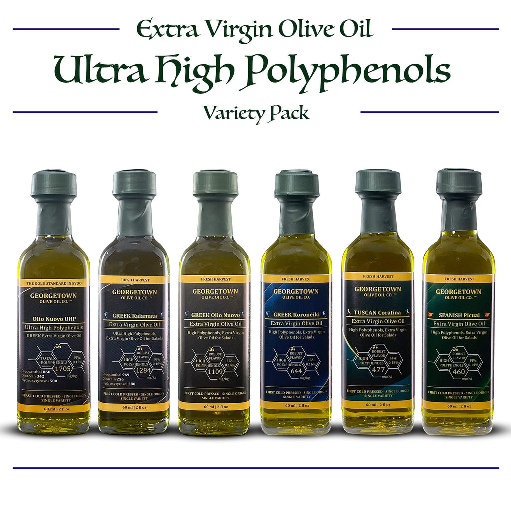 6 Bottle Variety Pack | Ultra High Polyphenols Extra Virgin Olive Oil - Che Cose Belle