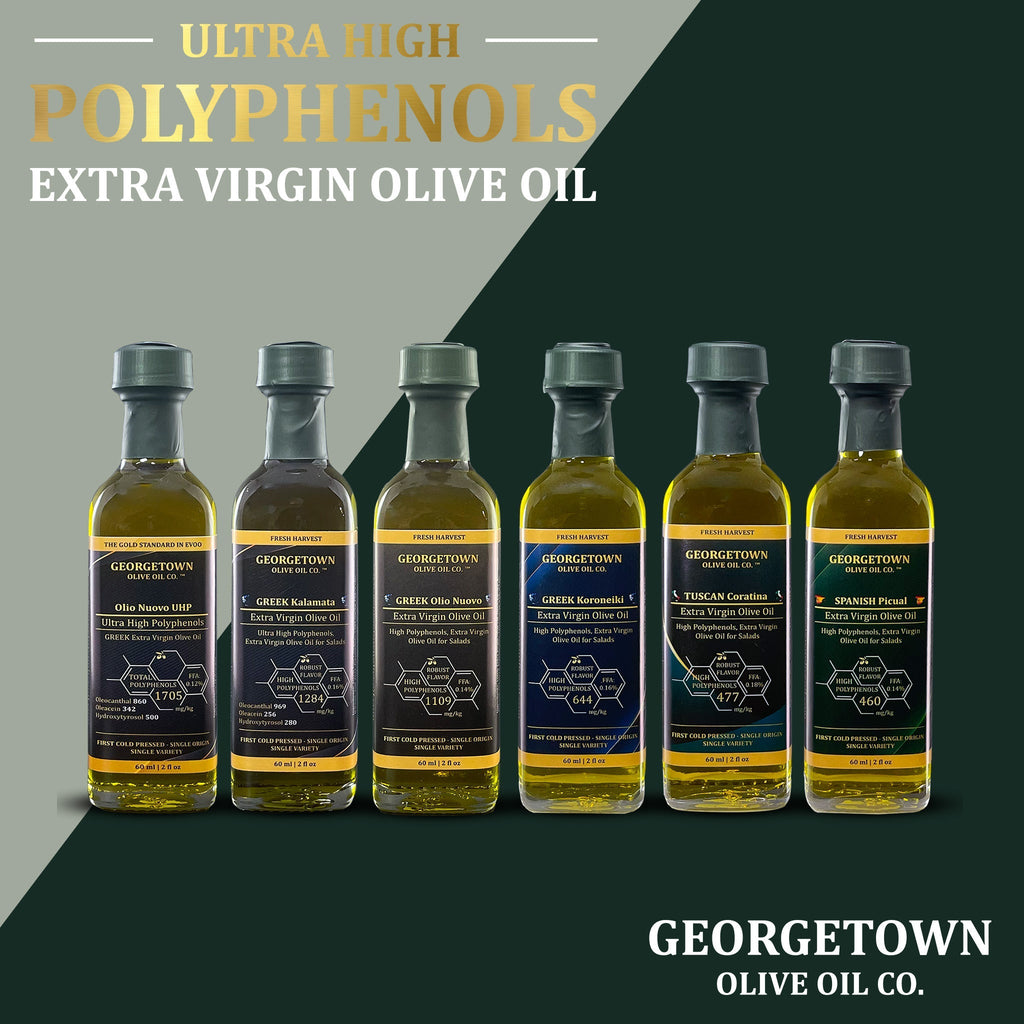 6 Bottle Variety Pack | Ultra High Polyphenols Extra Virgin Olive Oil - Che Cose Belle