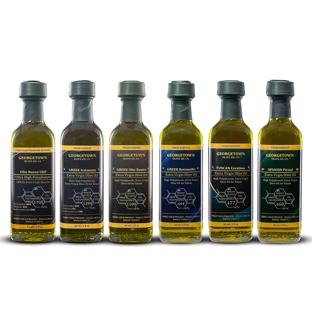 6 Bottle Variety Pack | Ultra High Polyphenols Extra Virgin Olive Oil - Che Cose Belle
