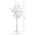 6' Pre-Lit Artificial Easter Twig Tree with 96 Egg Shaped LED Ornaments - Che Cose Belle