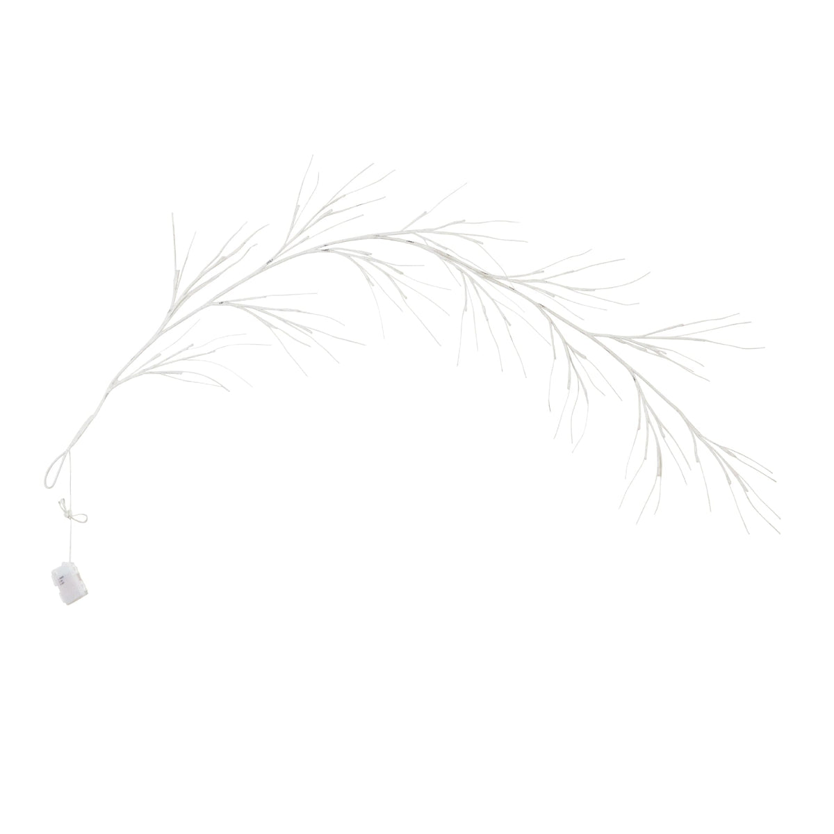 6’ Pre-Lit Artificial White Birch Garland with 48 Warm White LED Lights - Che Cose Belle