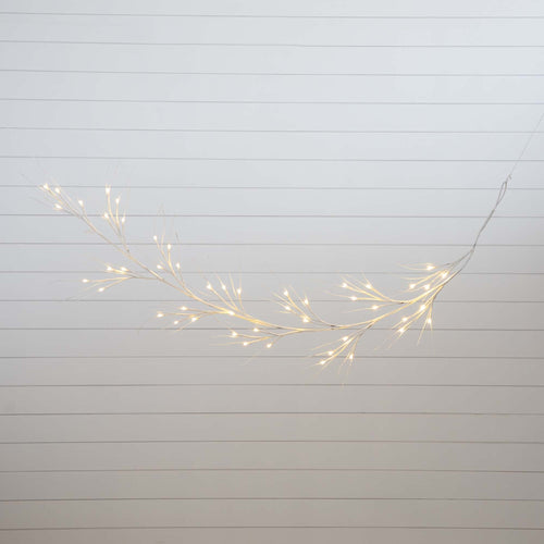 6’ Pre-Lit Artificial White Birch Garland with 48 Warm White LED Lights - Che Cose Belle