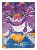 Purple Cat Birdie Dear  Garden Flag – Decorative Outdoor Yard Flag