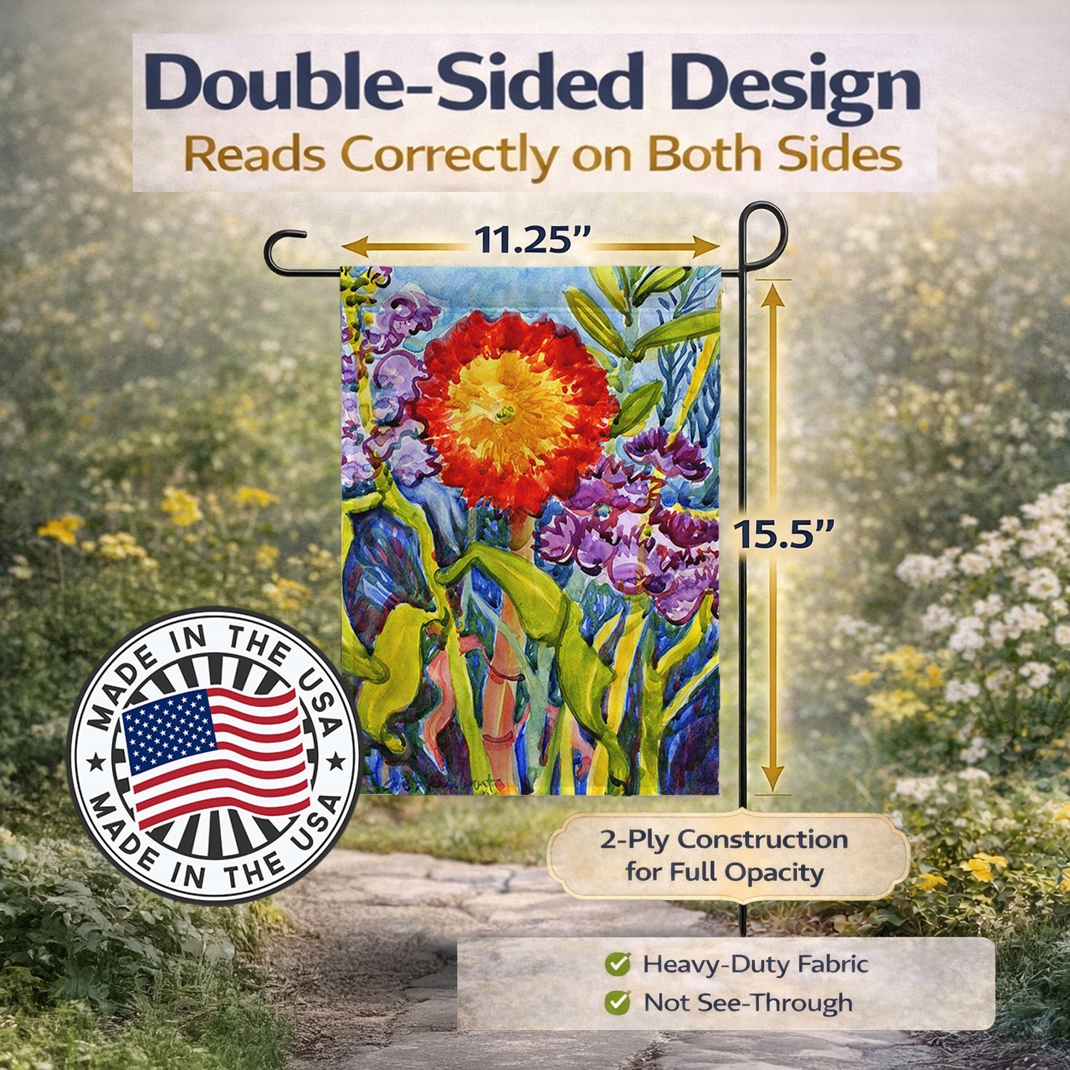 Flower - Sunflower Garden Flag – Decorative Outdoor Yard Flag