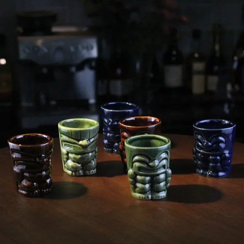60ml Ceramic Tiki Mug – Hawaiian Cocktail Cup for Home Bars & Parties | Dlight Decor - Che Cose Belle