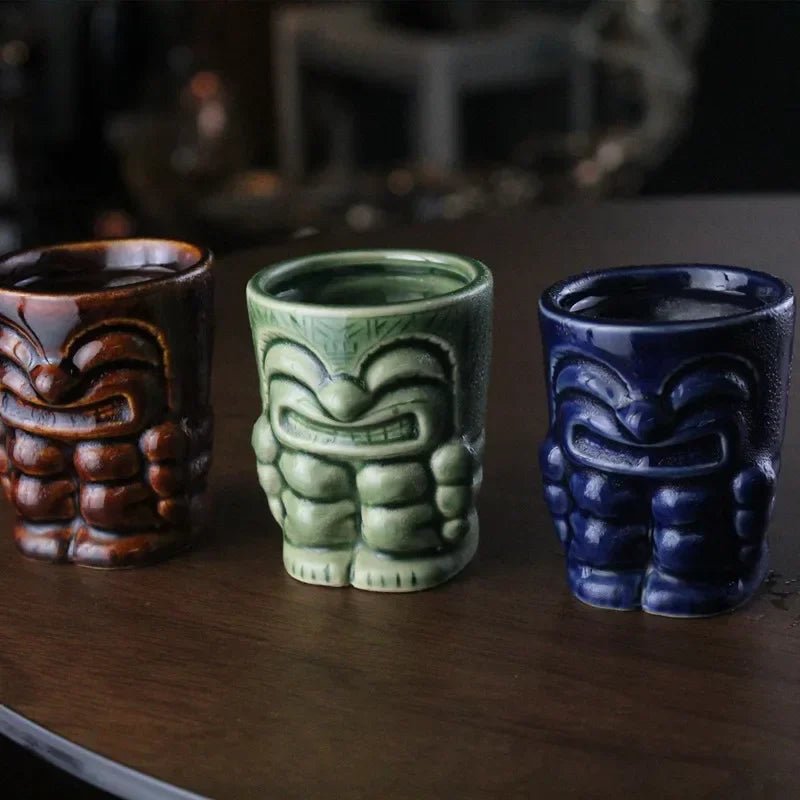 60ml Ceramic Tiki Mug – Hawaiian Cocktail Cup for Home Bars & Parties | Dlight Decor - Che Cose Belle