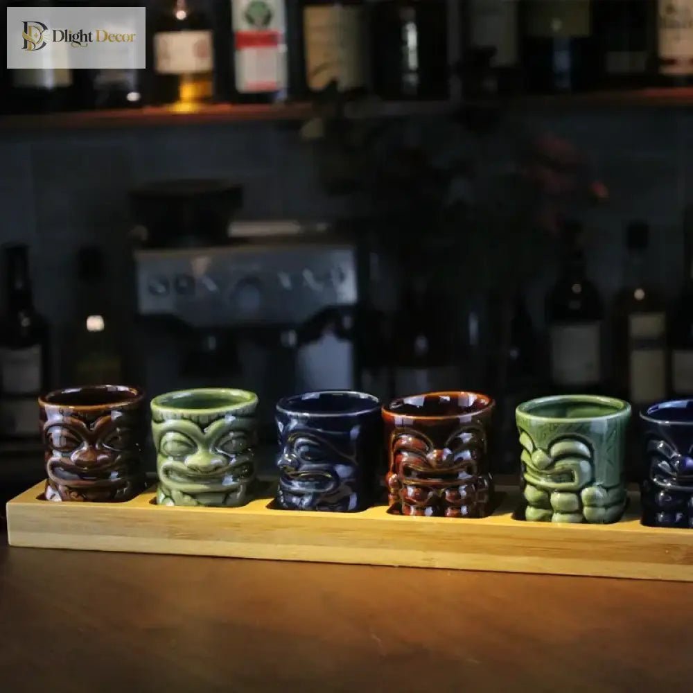 60ml Ceramic Tiki Mug – Hawaiian Cocktail Cup for Home Bars & Parties | Dlight Decor - Che Cose Belle