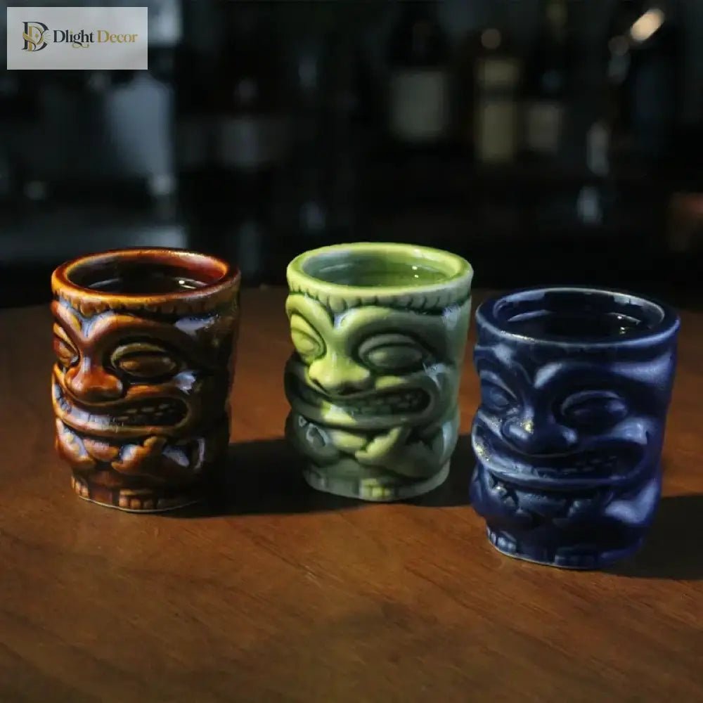 60ml Ceramic Tiki Mug – Hawaiian Cocktail Cup for Home Bars & Parties | Dlight Decor - Che Cose Belle