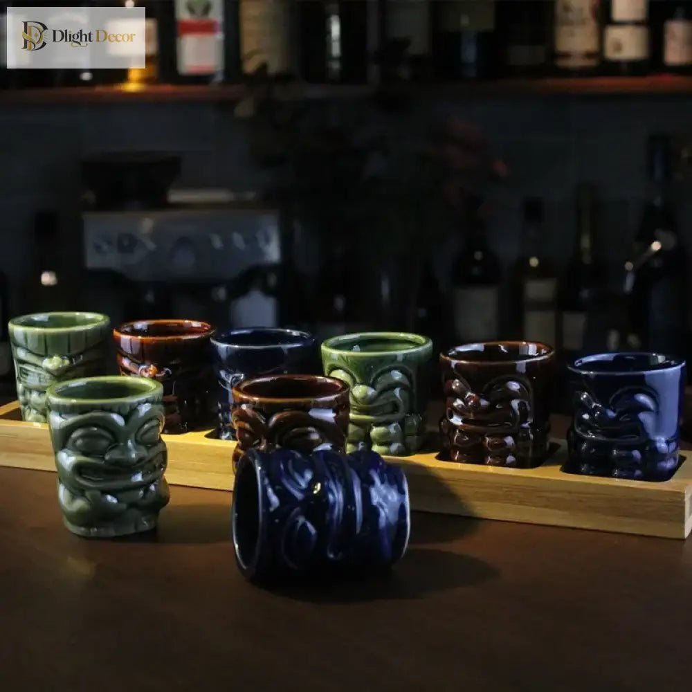 60ml Ceramic Tiki Mug – Hawaiian Cocktail Cup for Home Bars & Parties | Dlight Decor - Che Cose Belle