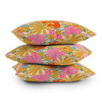 60s Retro Floral Indoor/Outdoor Throw Pillow by Megan Galante - Che Cose Belle