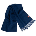 Prince of Scots Fringed Merino Wool Scarf - Royal