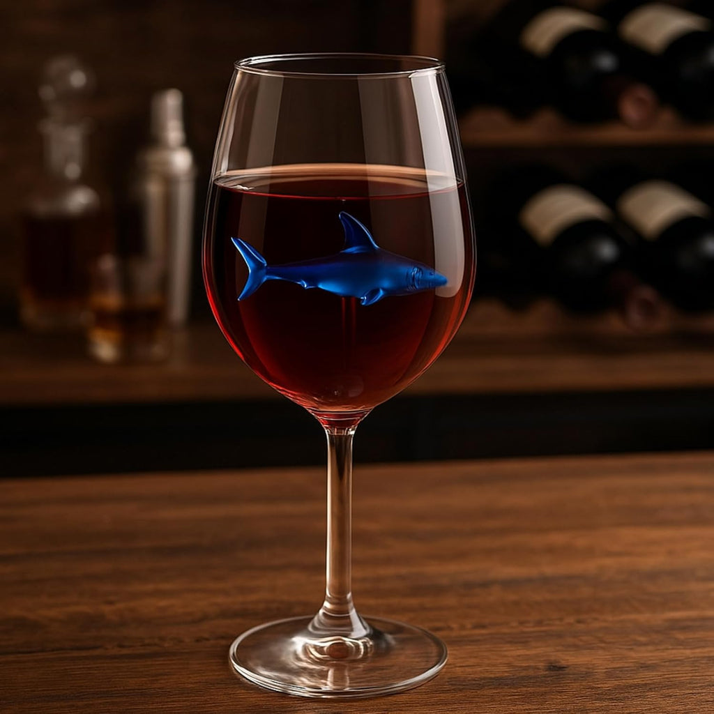 Shark-Inspired Wine Glasses Set of 2 – 13oz