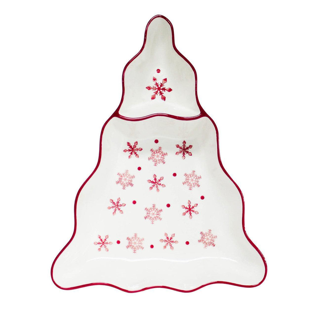 Winterfest Chip and Dip Tree Platter - Che Cose Belle