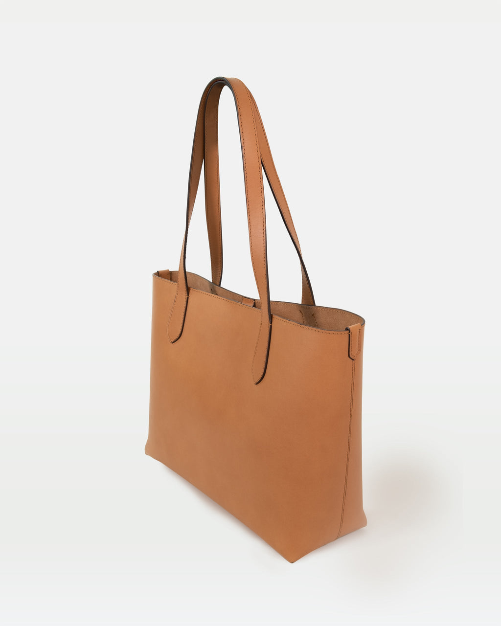 Elba medium size structured tote in vegetable-tanned leather