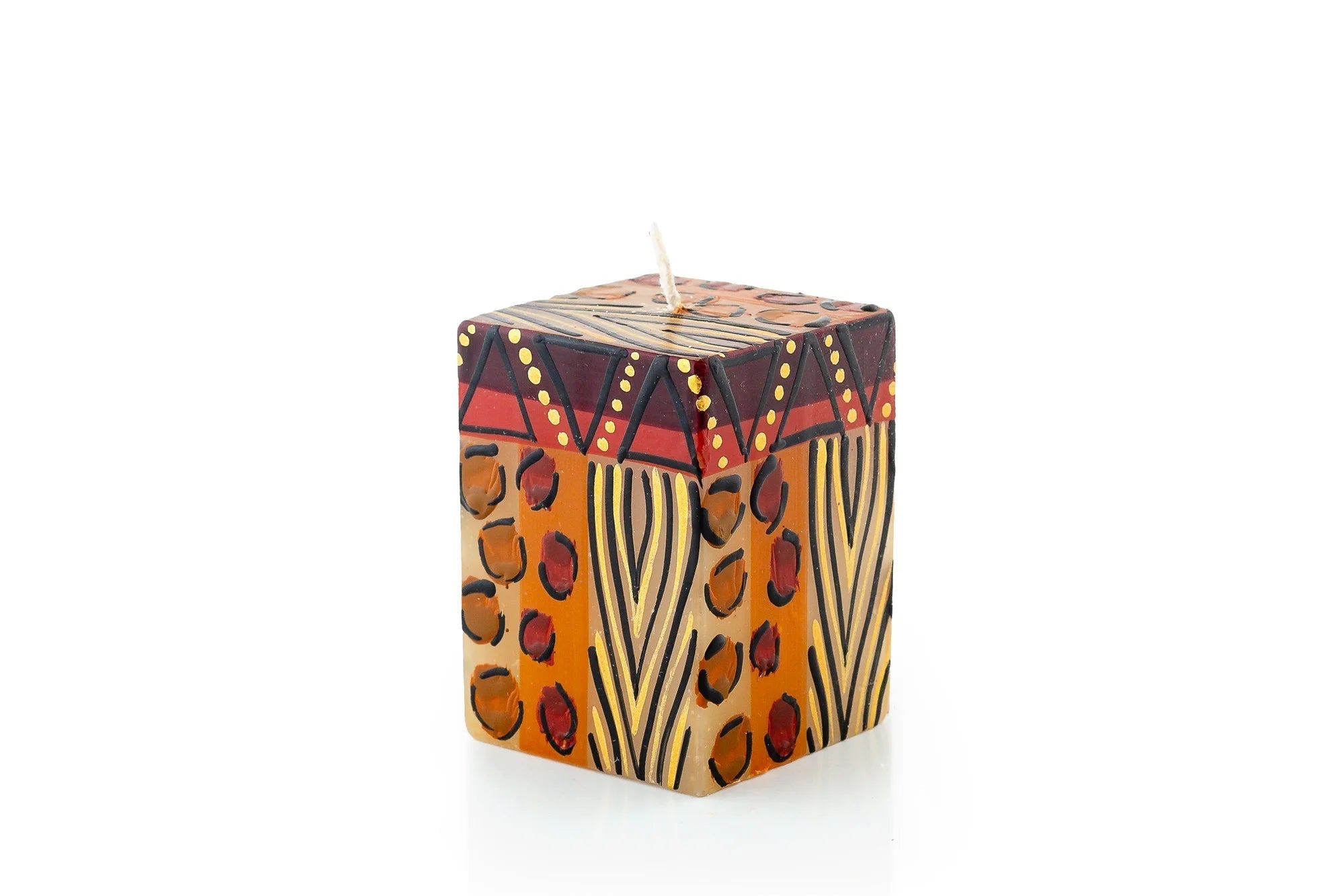 Animal Print Painted Candles