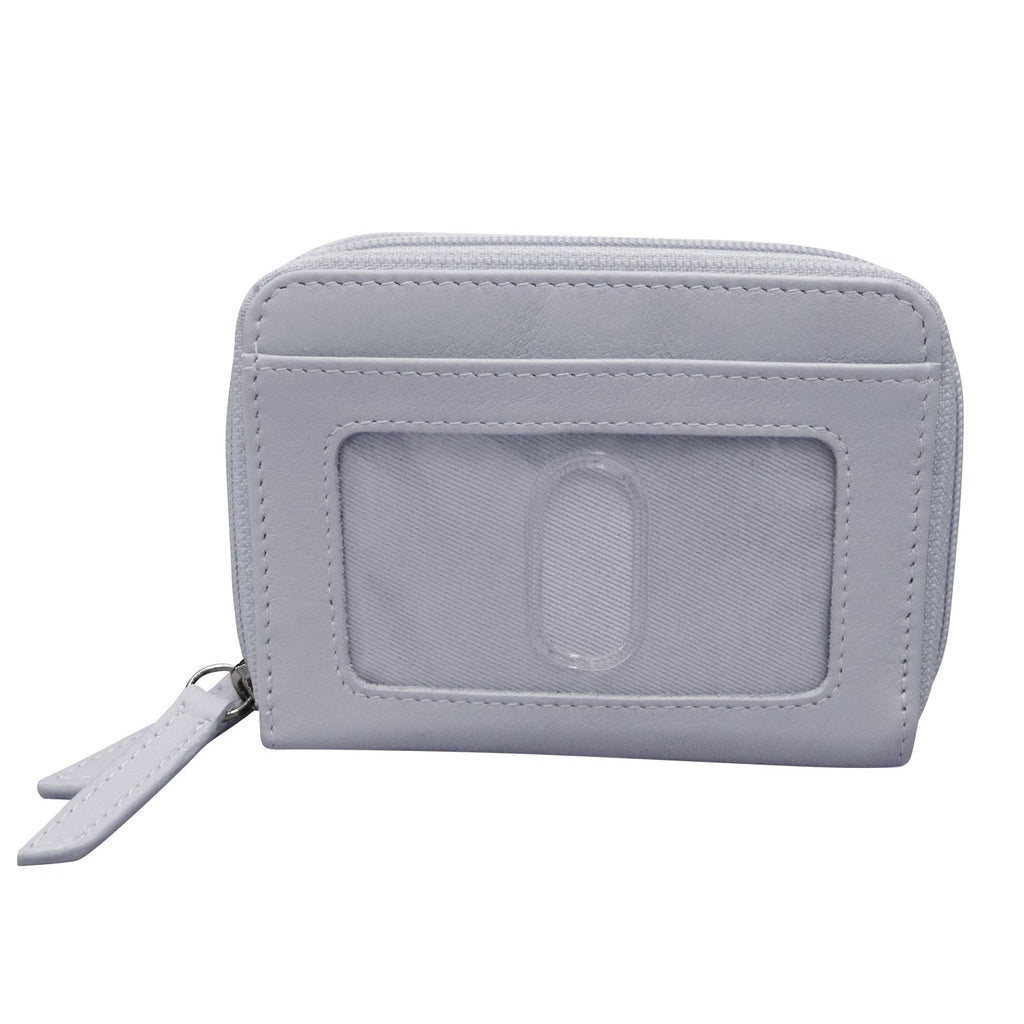 DOUBLE ZIP ACCORDION CREDIT CARD HOLDER
