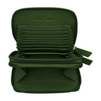 DOUBLE ZIP ACCORDION CREDIT CARD HOLDER