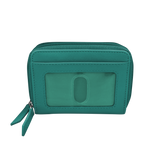 DOUBLE ZIP ACCORDION CREDIT CARD HOLDER