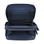 DOUBLE ZIP ACCORDION CREDIT CARD HOLDER