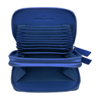 DOUBLE ZIP ACCORDION CREDIT CARD HOLDER