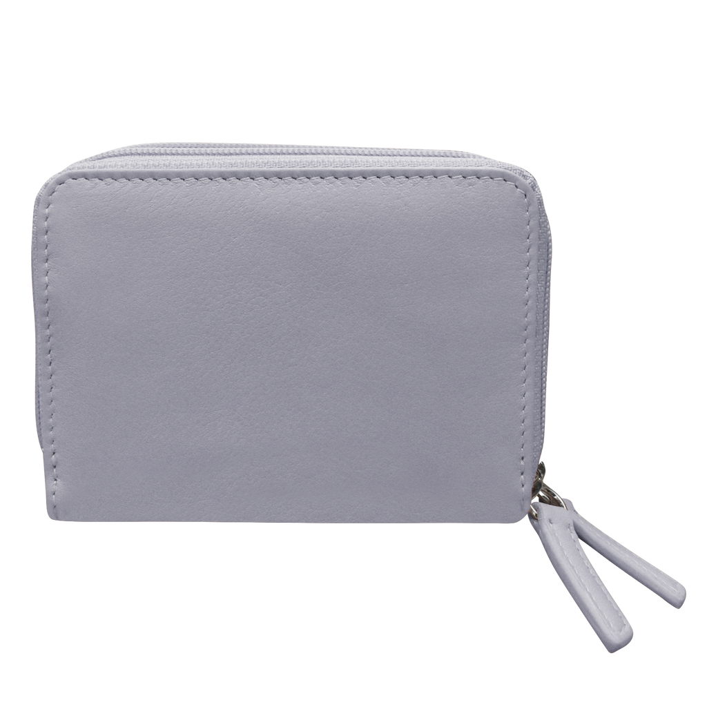 DOUBLE ZIP ACCORDION CREDIT CARD HOLDER