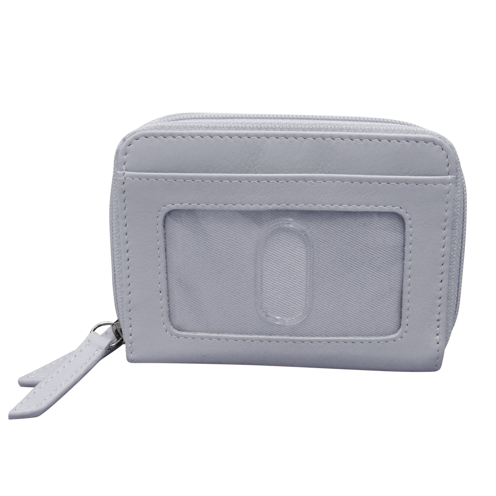 DOUBLE ZIP ACCORDION CREDIT CARD HOLDER