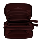 DOUBLE ZIP ACCORDION CREDIT CARD HOLDER