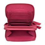 DOUBLE ZIP ACCORDION CREDIT CARD HOLDER