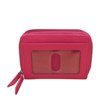 DOUBLE ZIP ACCORDION CREDIT CARD HOLDER