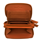 DOUBLE ZIP ACCORDION CREDIT CARD HOLDER
