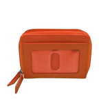 DOUBLE ZIP ACCORDION CREDIT CARD HOLDER