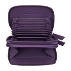 DOUBLE ZIP ACCORDION CREDIT CARD HOLDER