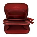 DOUBLE ZIP ACCORDION CREDIT CARD HOLDER
