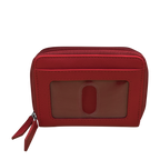 DOUBLE ZIP ACCORDION CREDIT CARD HOLDER