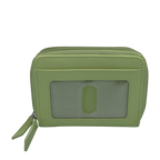 DOUBLE ZIP ACCORDION CREDIT CARD HOLDER