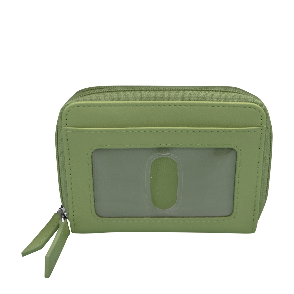 DOUBLE ZIP ACCORDION CREDIT CARD HOLDER