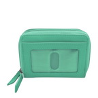 DOUBLE ZIP ACCORDION CREDIT CARD HOLDER