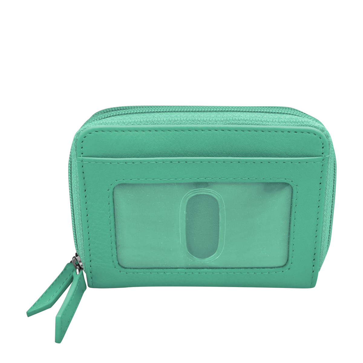 DOUBLE ZIP ACCORDION CREDIT CARD HOLDER