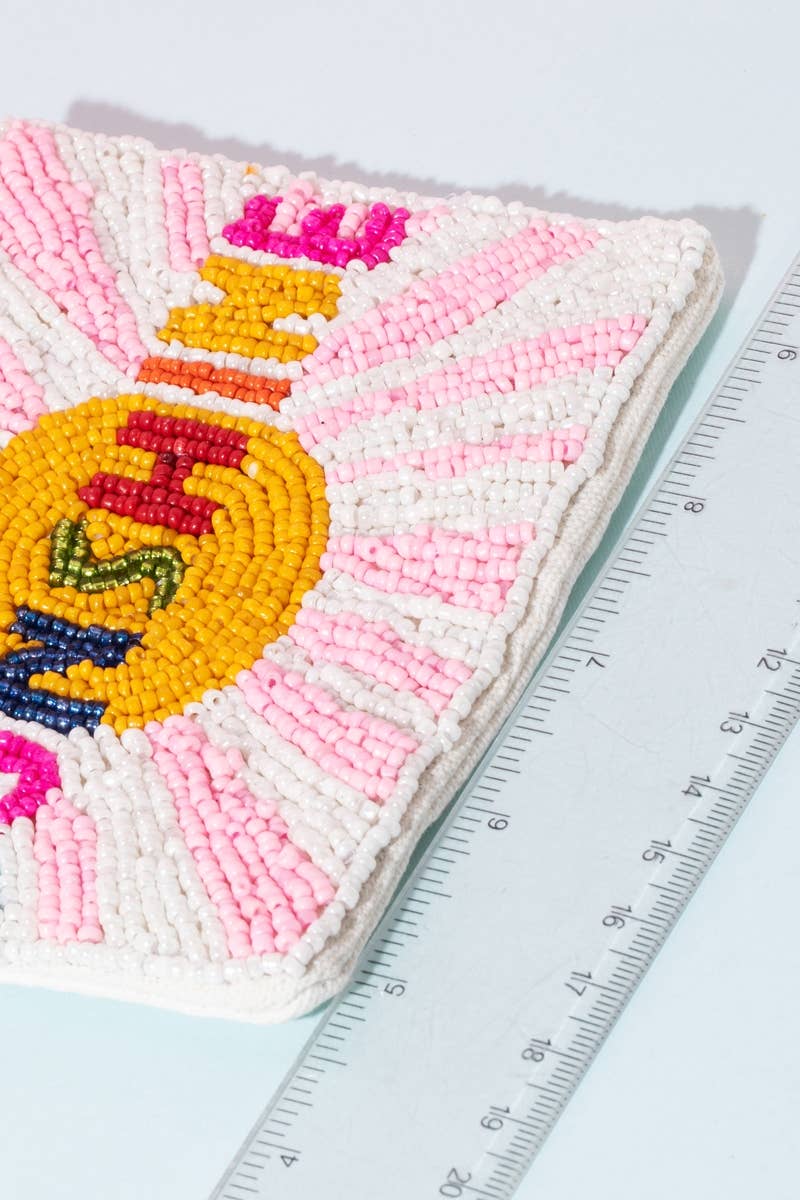 Sunshine Beaded Coin Purse